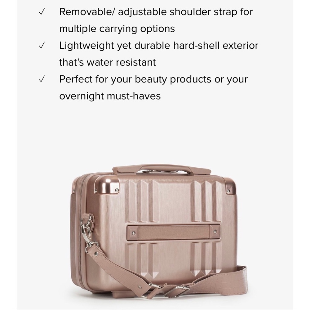 Calpak yellow gold vanity case